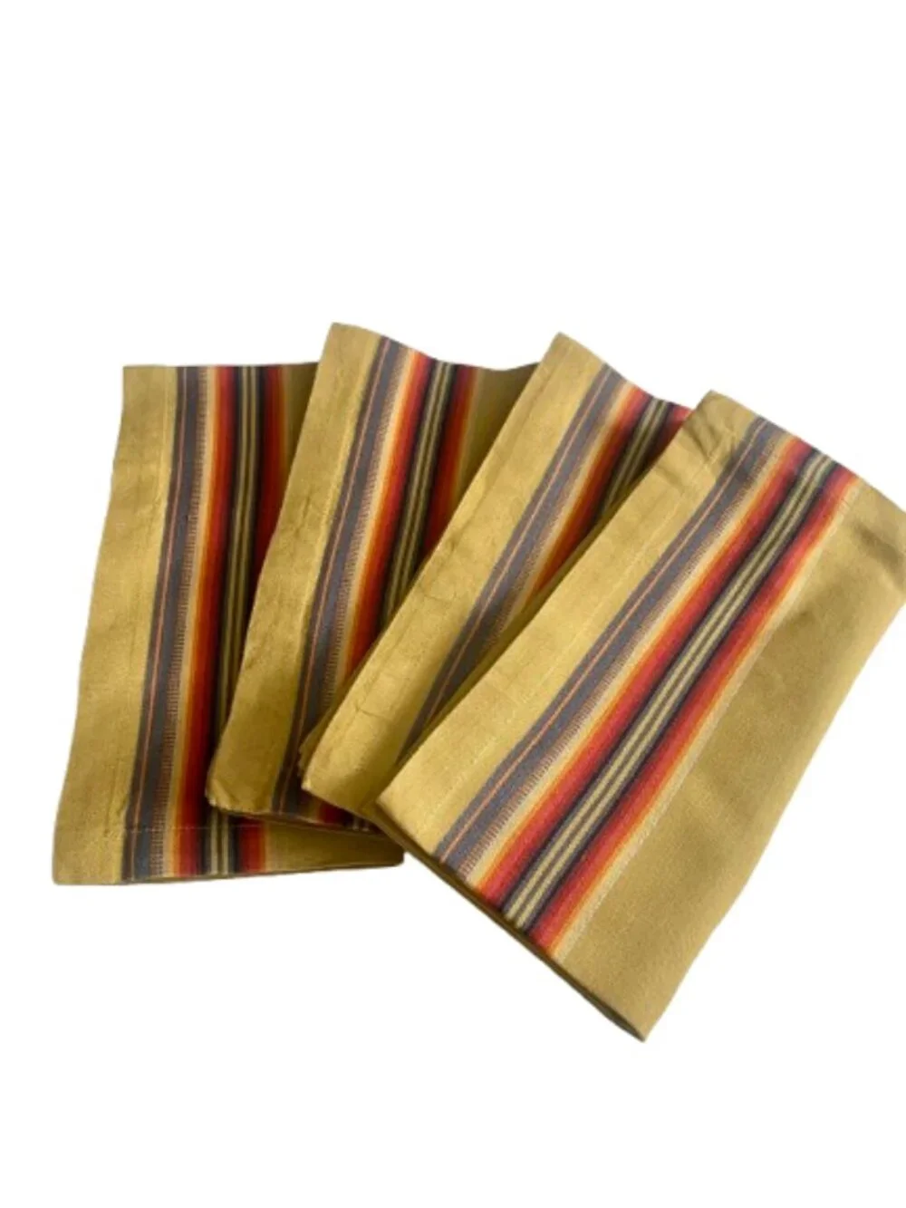 Crate & Barrel Castillo Cloth Napkins Set of Four